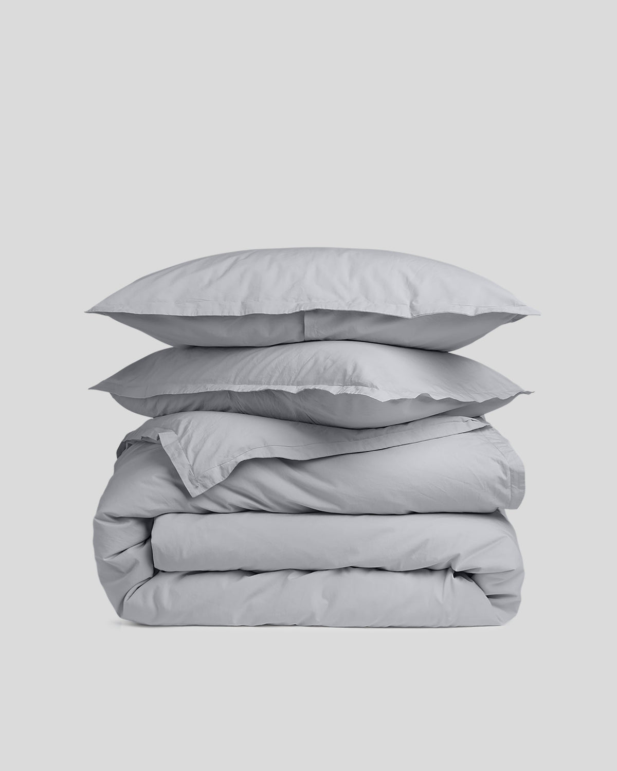 Percale Duvet Cover Set - Sky TW/XL