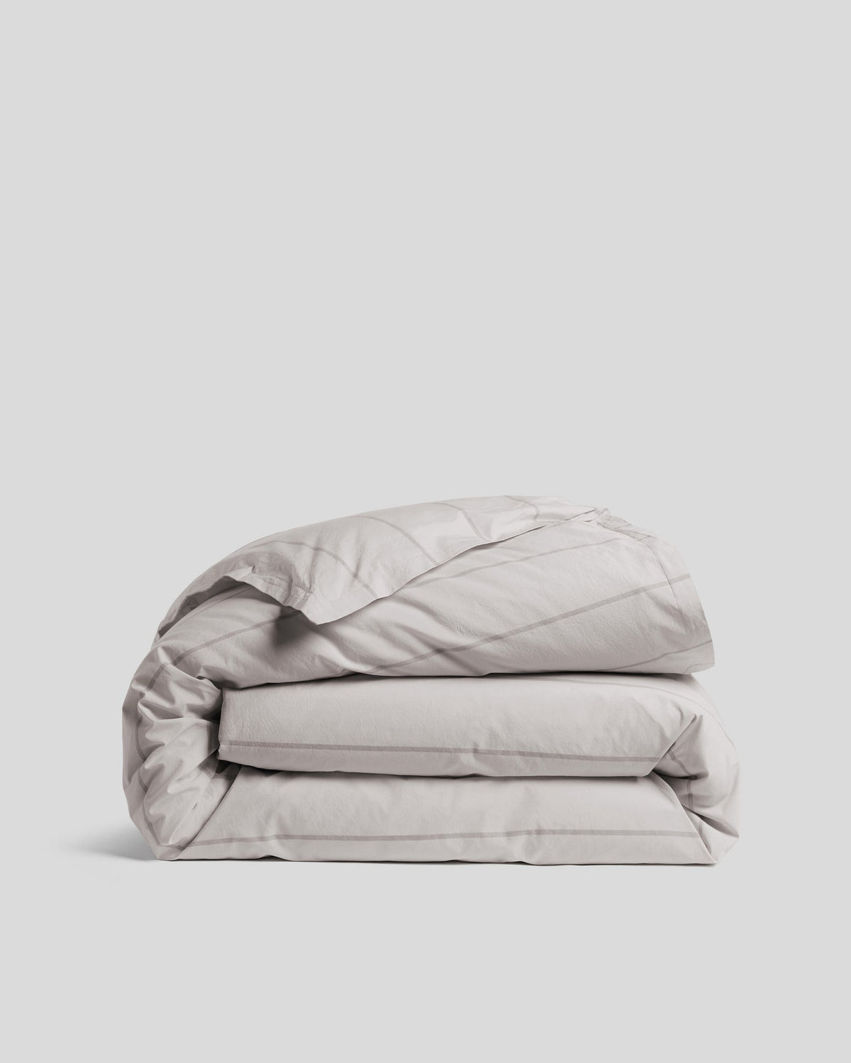 Percale Duvet Cover (Pebble Stripe)