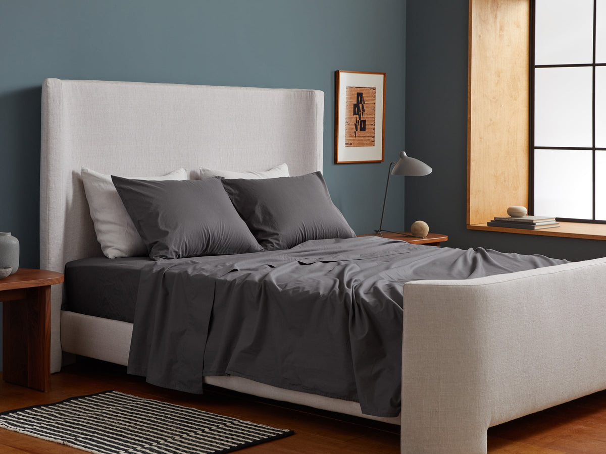 Percale Pillowcase Set - FINAL SALE (Slate)