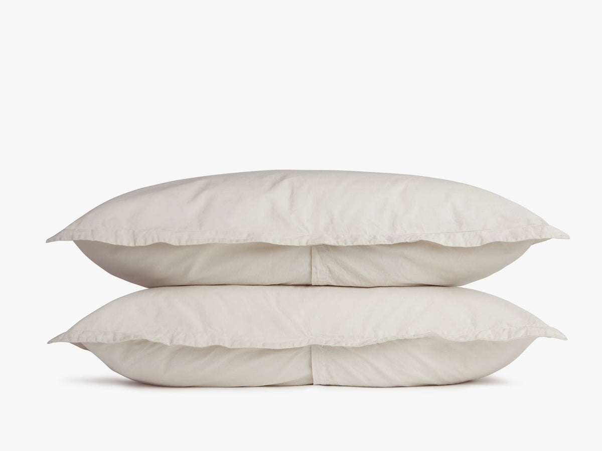 Percale Sham Set - FINAL SALE (Sand)