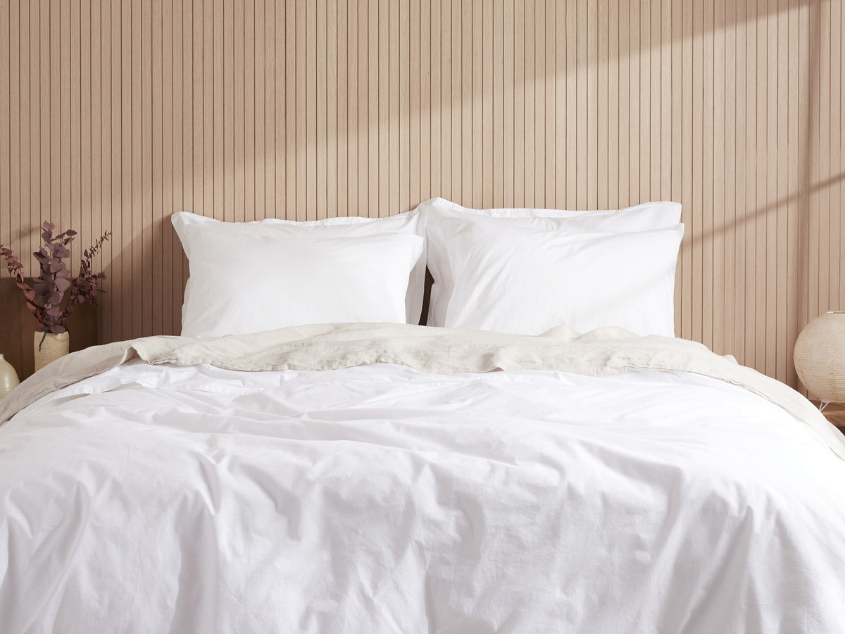Percale Fabric Swatch (White)