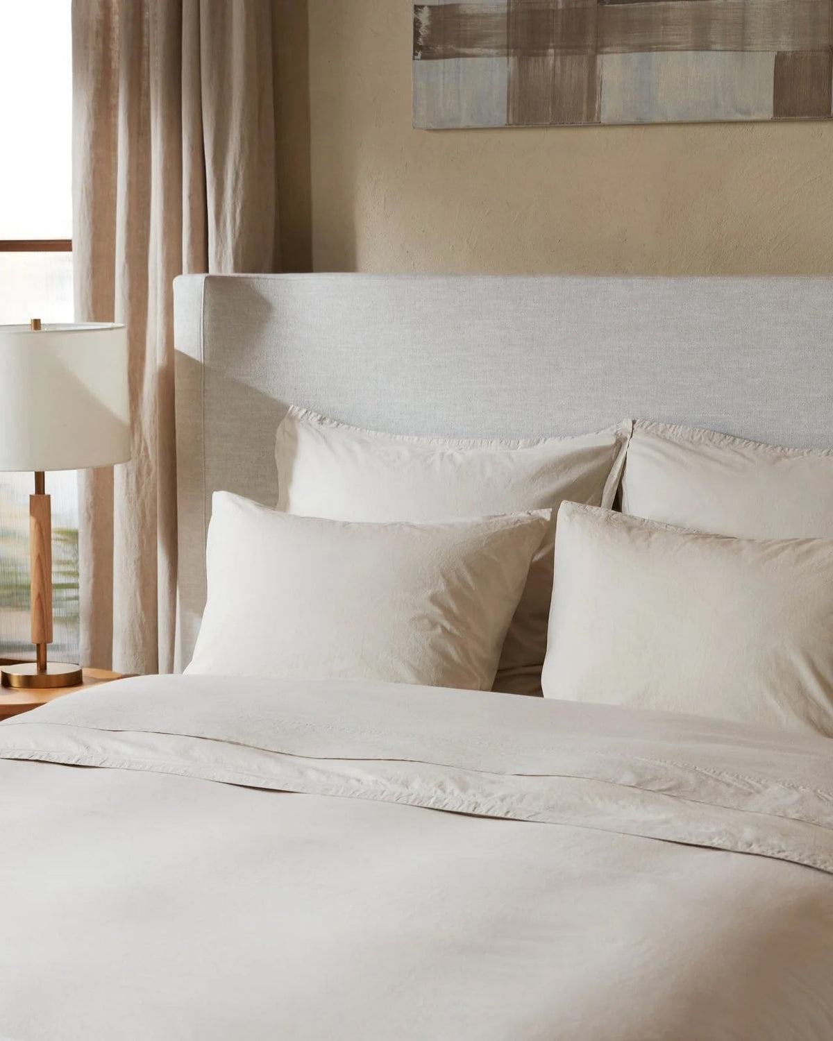 Percale Sheet Set - Bone K/CK