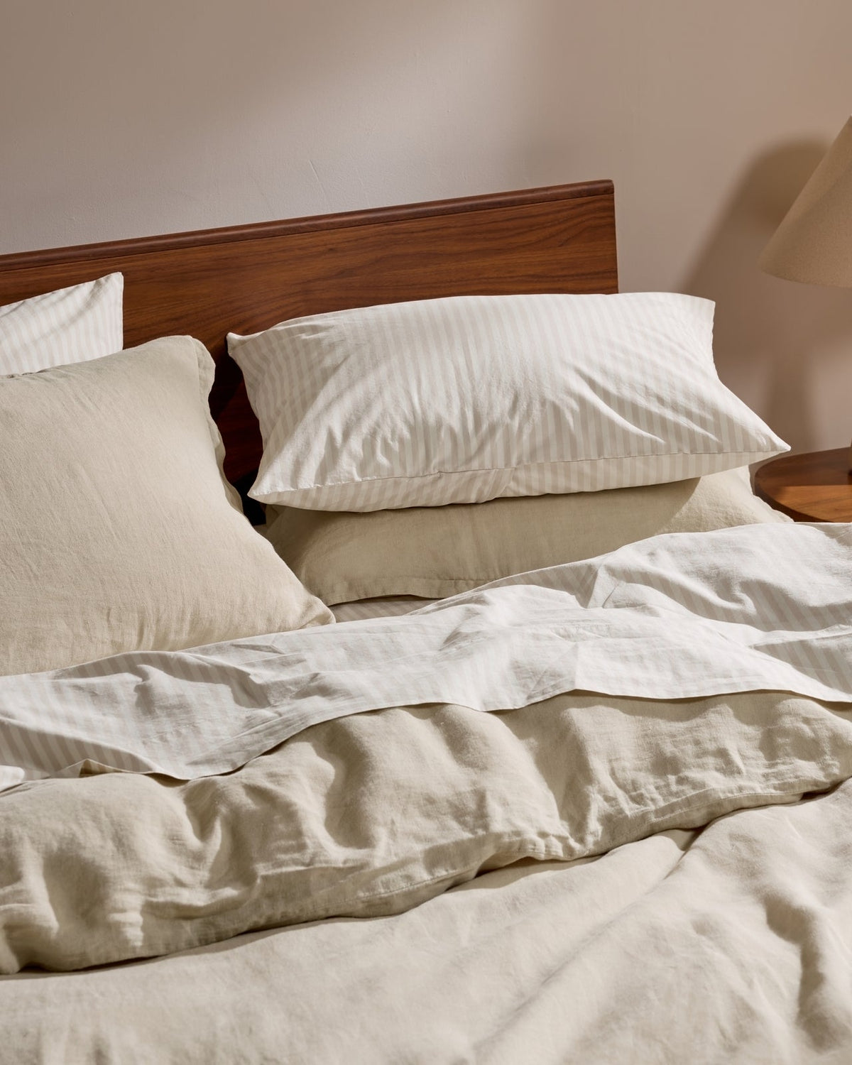 Percale Sheet Set - Bone Stripe TW/XL