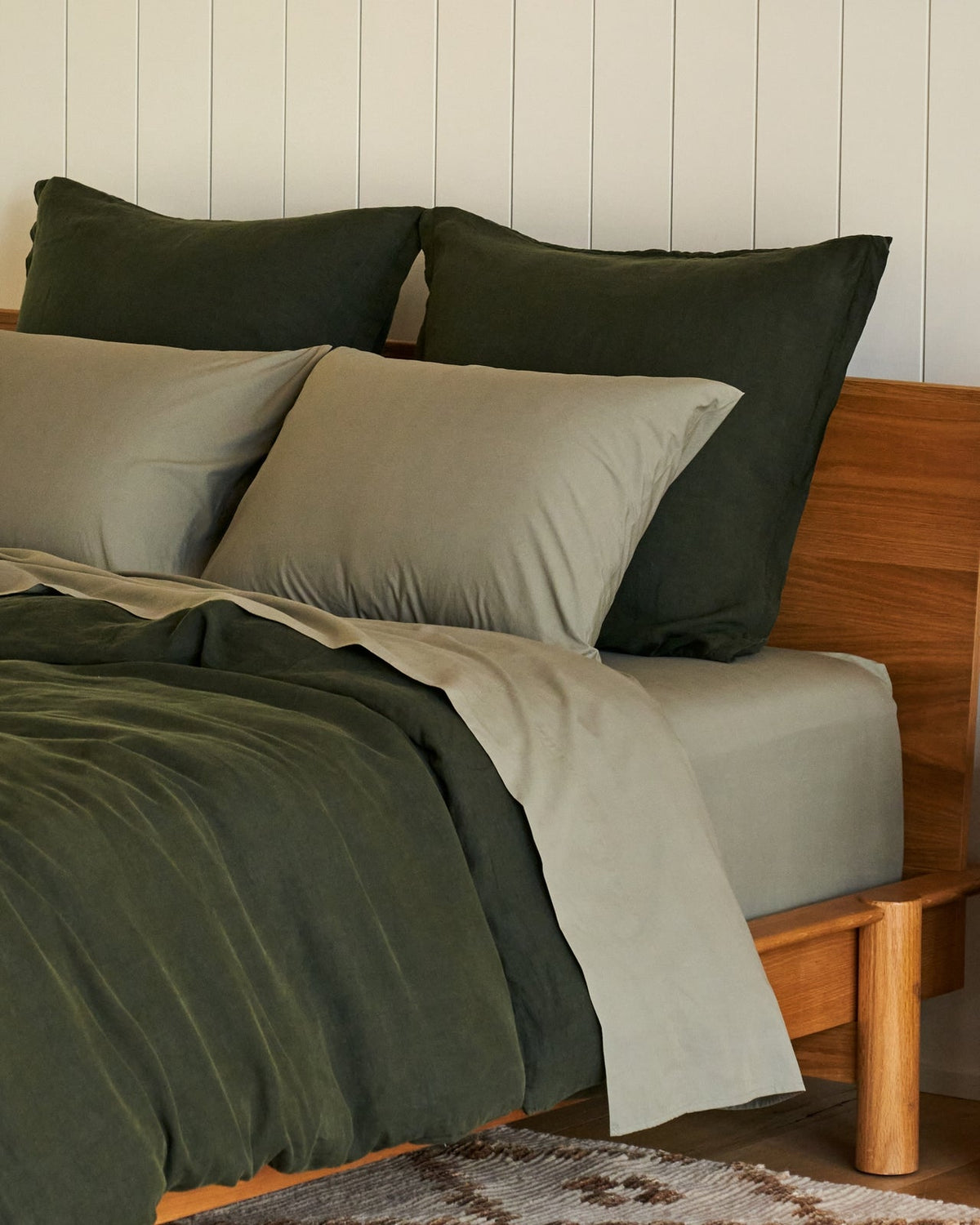 Percale Sheet Set - Moss K/CK