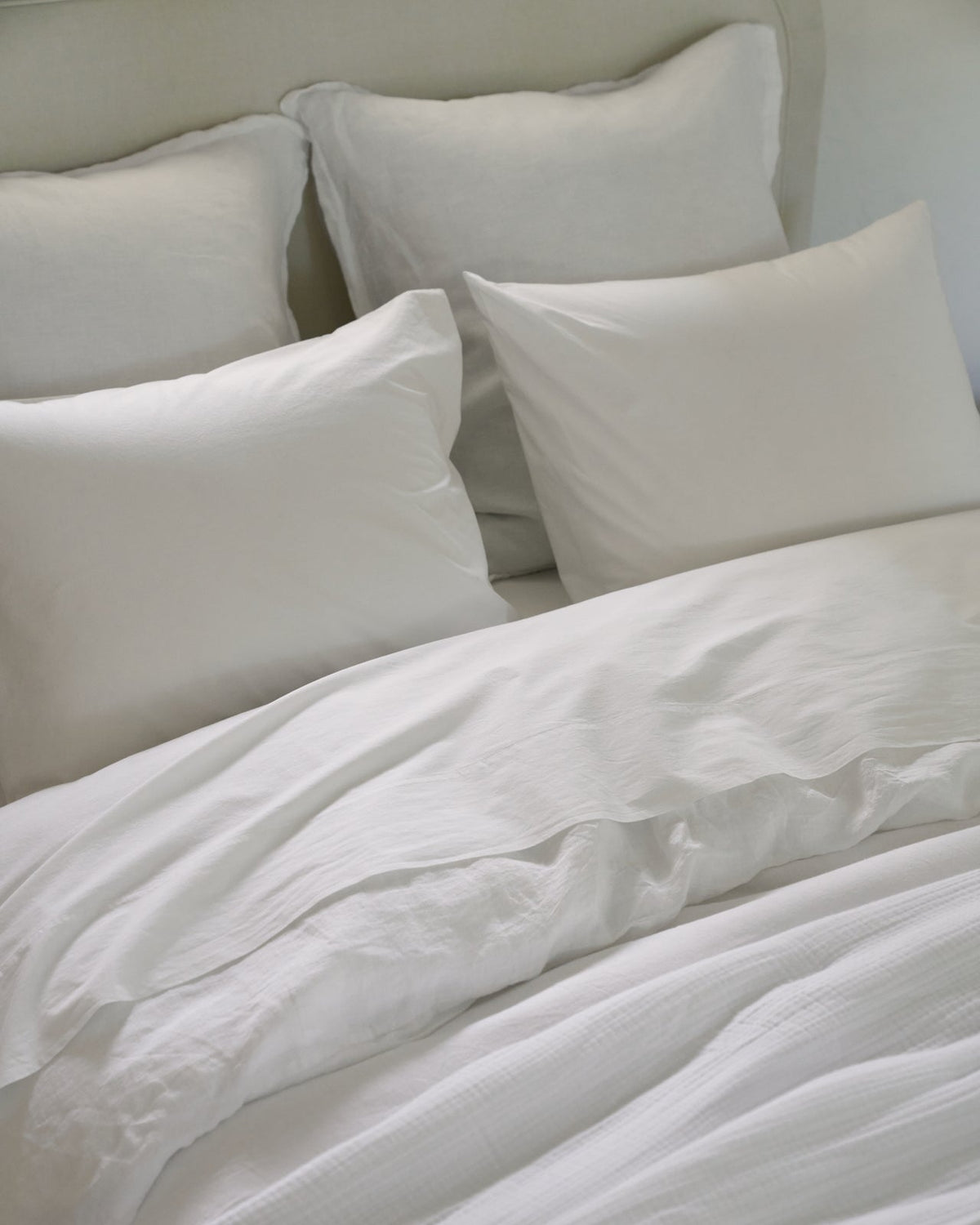 Percale Sheet Set - White K/CK