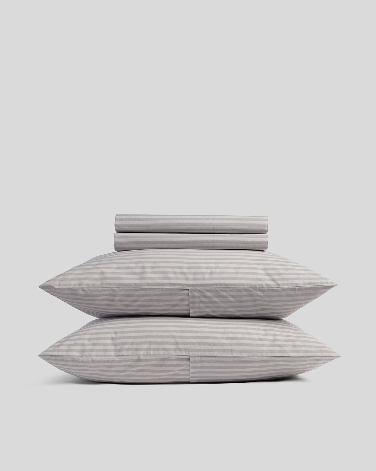 Percale Sheet Set - Pebble Stripe K/CK