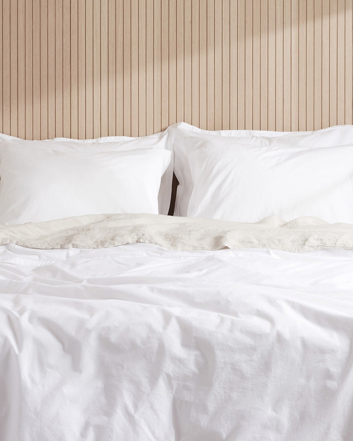 Percale Venice Set - White K/CK