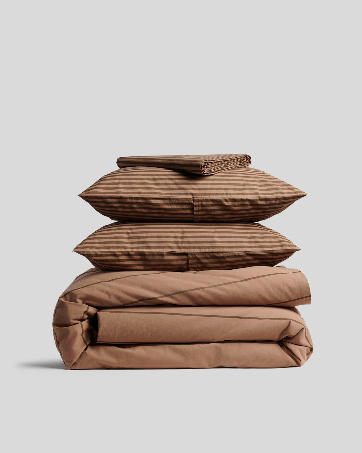 Percale Venice Set - Adobe Stripe TW/XL