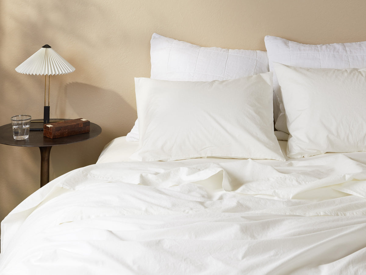 Percale Fabric Swatch (Cream)