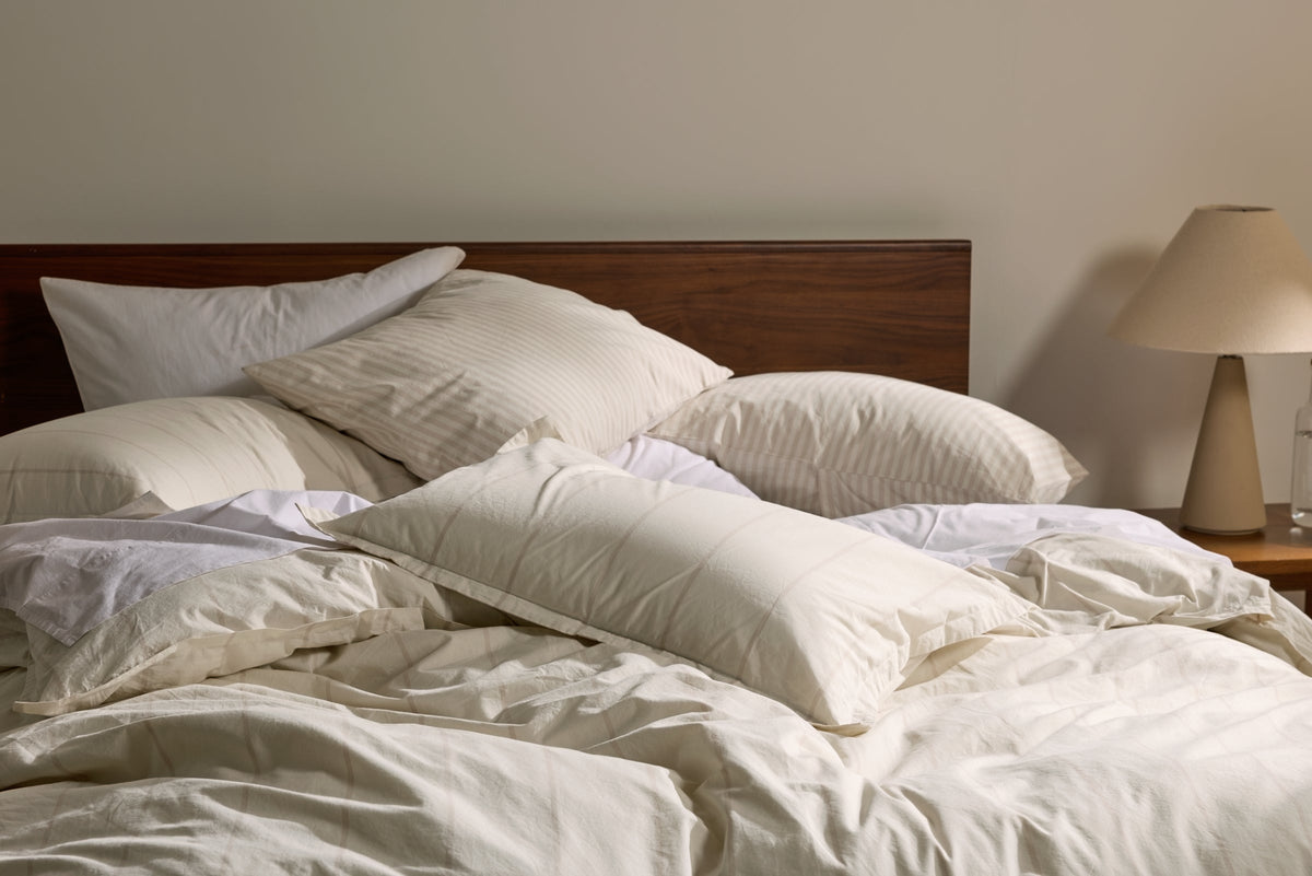 Percale Venice Set - Bone Stripe TW/XL
