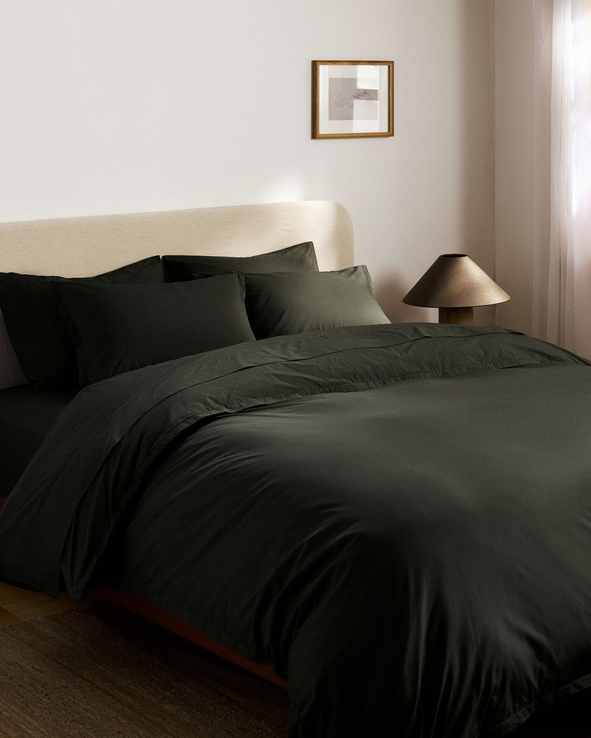 Percale Duvet Cover (Evergreen)