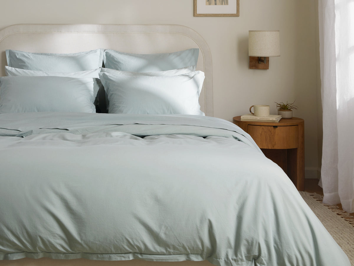 Percale Duvet Cover - FINAL SALE (Spa)