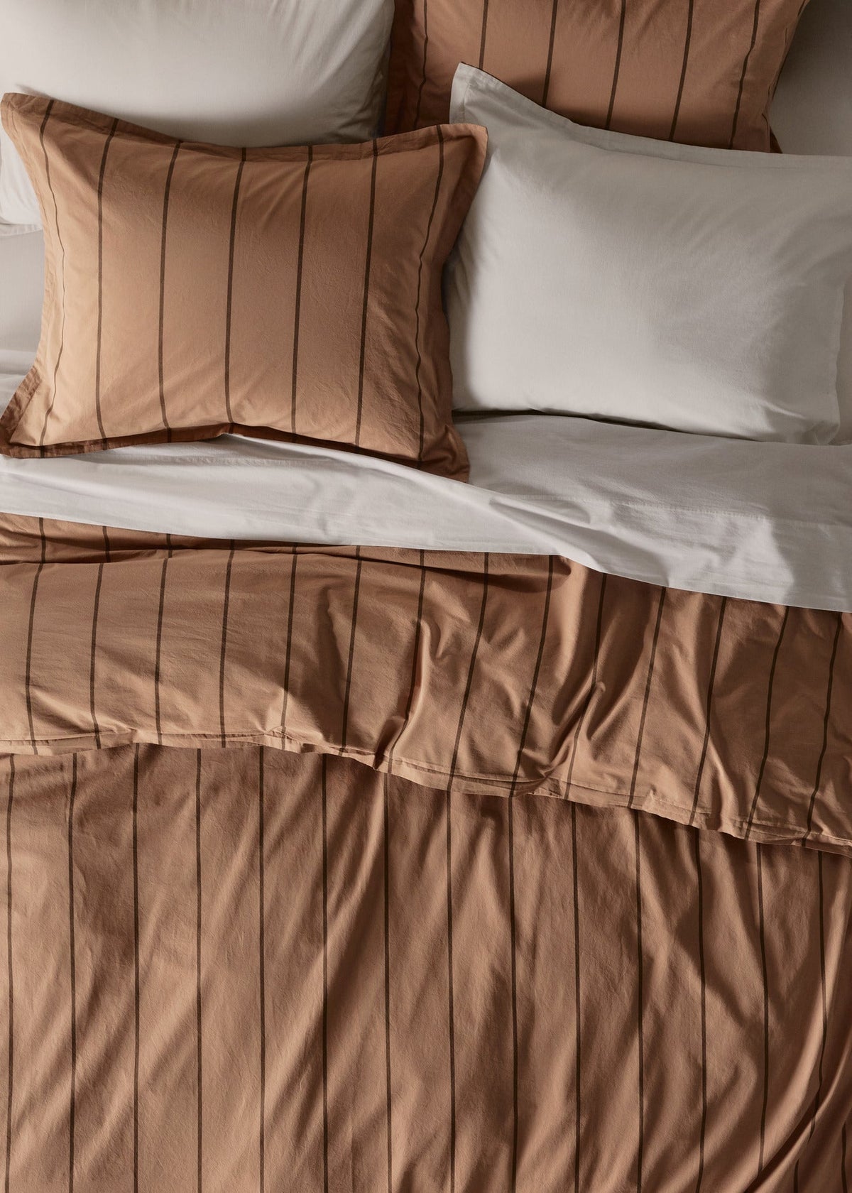 Percale Sham Set (Adobe Stripe)