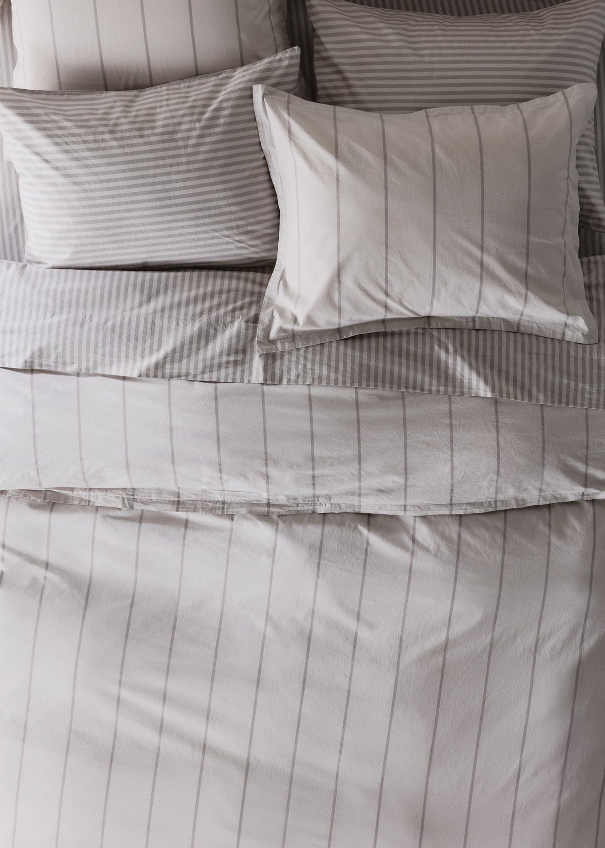 Percale Pillowcase Set (Pebble Stripe)