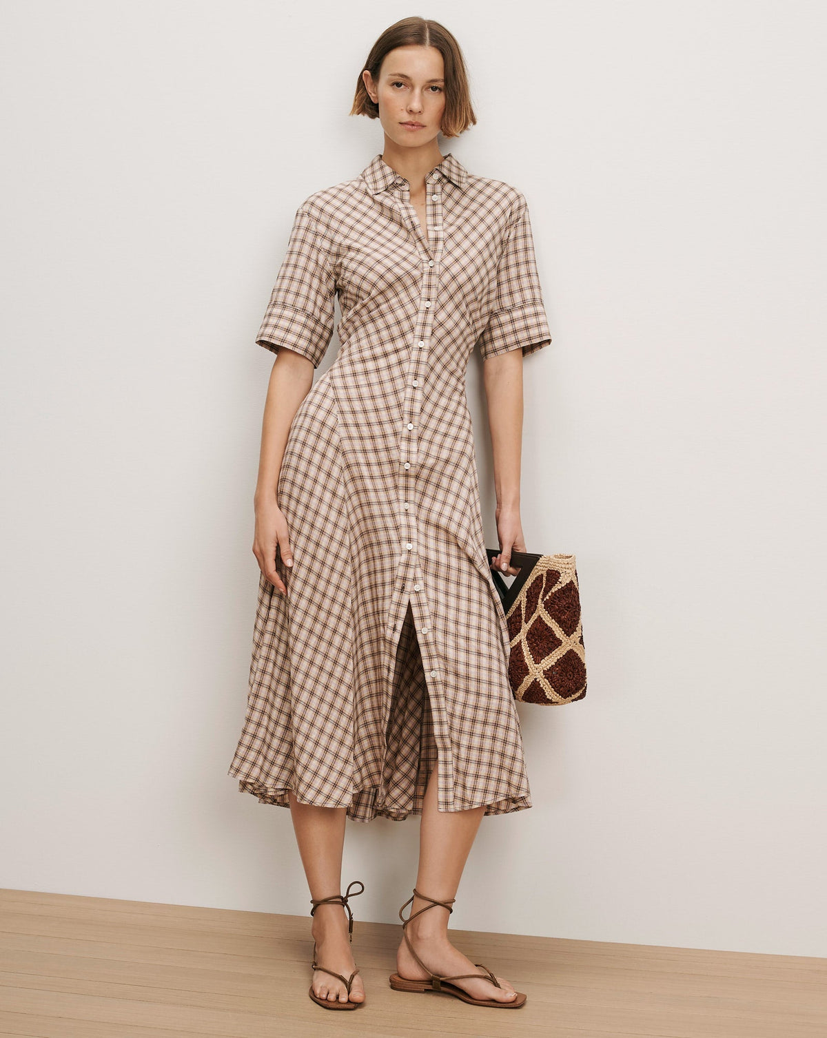 Perenna Plaid Shirtdress