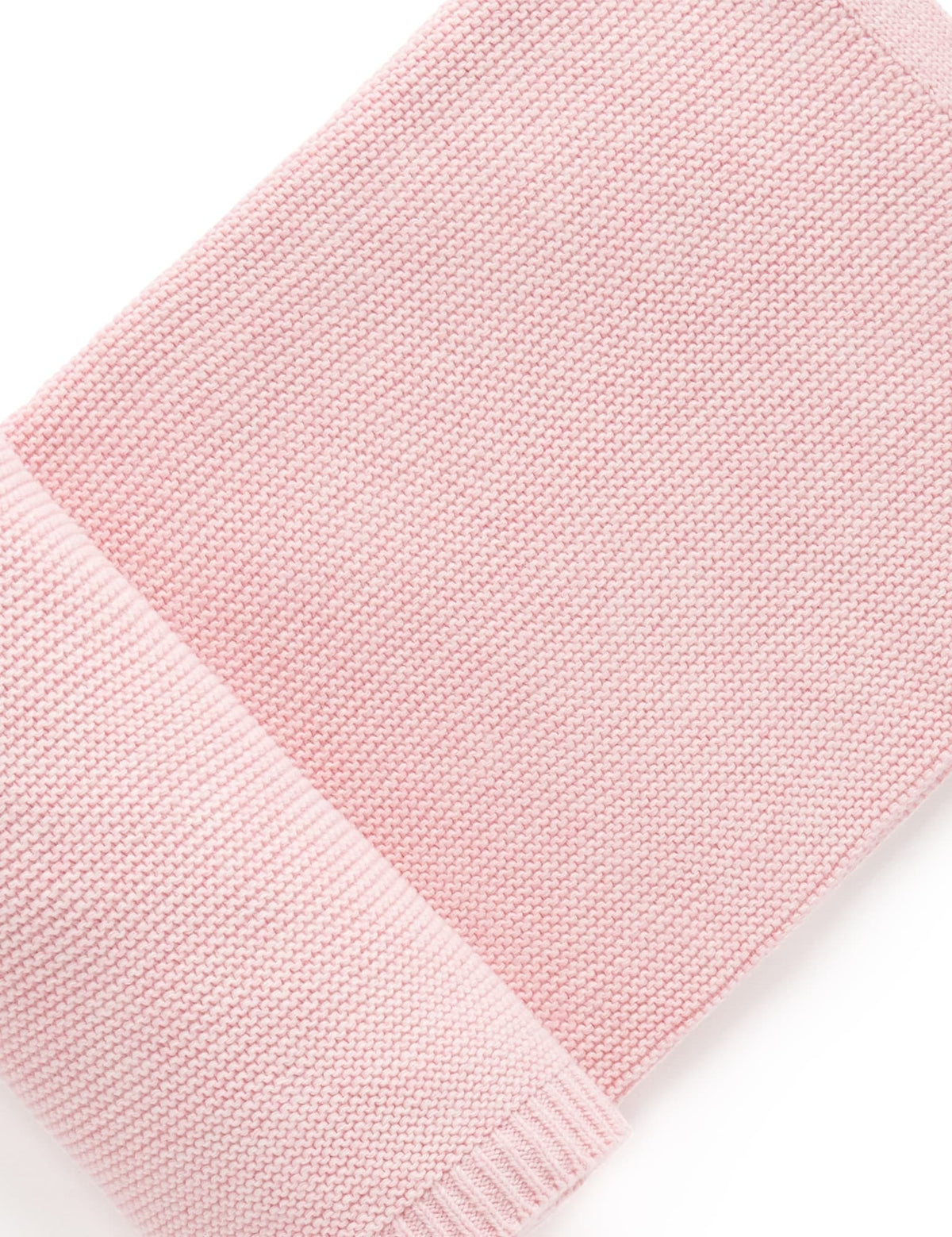 Purebaby Essentials Textured Blanket - Pink Melange