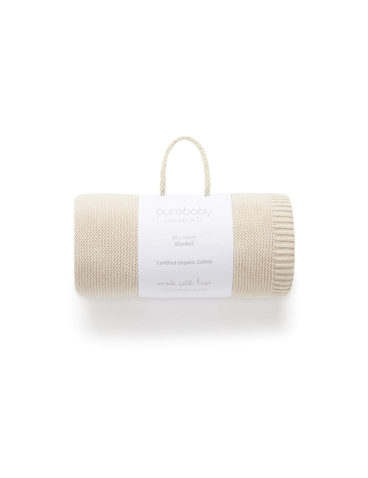 Purebaby Essentials Textured Blanket - Wheat Melange