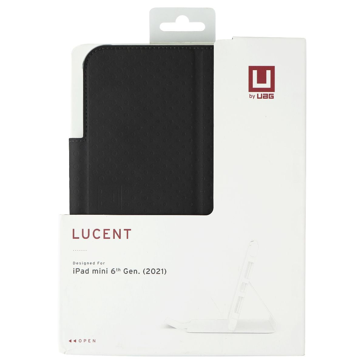 Urban Armor Gear Lucent Hard Folio for Apple iPad mini (6th Gen) - Clear/Black - New