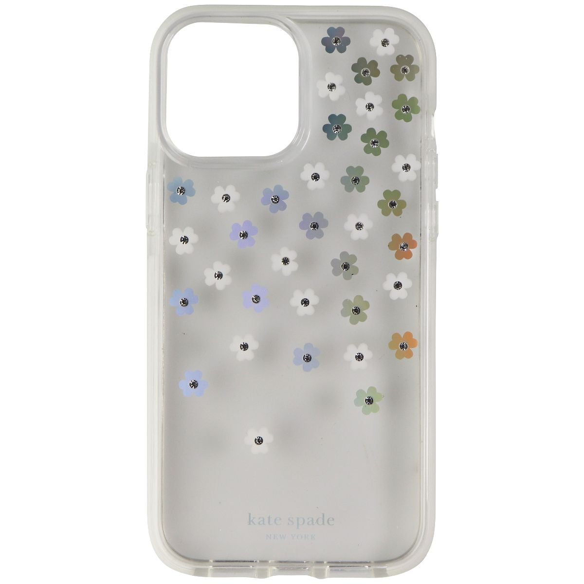 Kate Spade Hardshell Case for iPhone 13 Pro Max - Iridescent Scattered Flowers - New