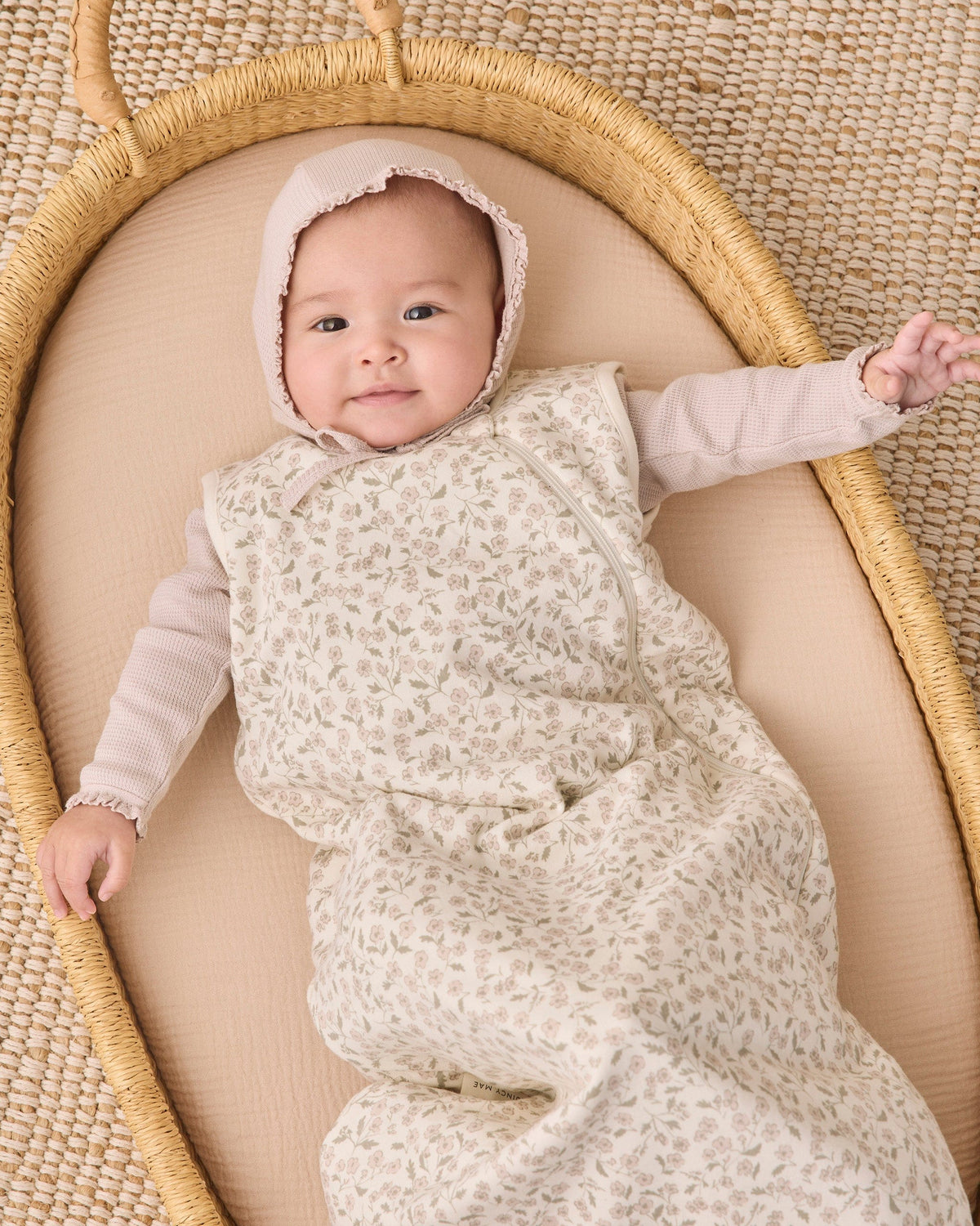 Quincy Mae Jersey Sleep Bag - Floret, 6-18M