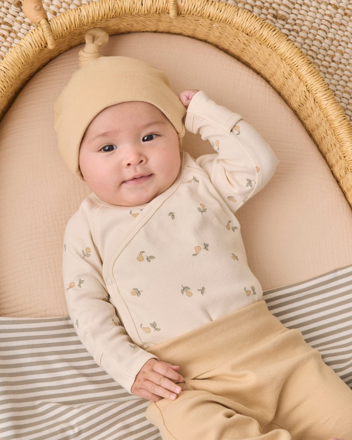Quincy Mae Swaddle - Laurel Stripe, OS