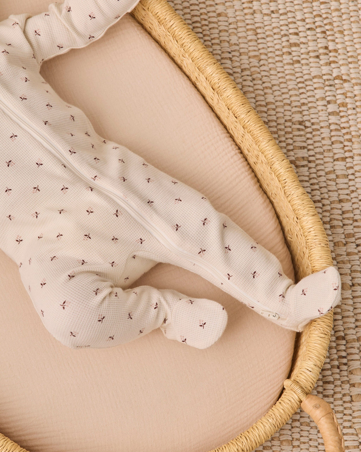 Quincy Mae Waffle Sleep Set - Fall Ditsy, 3-6M