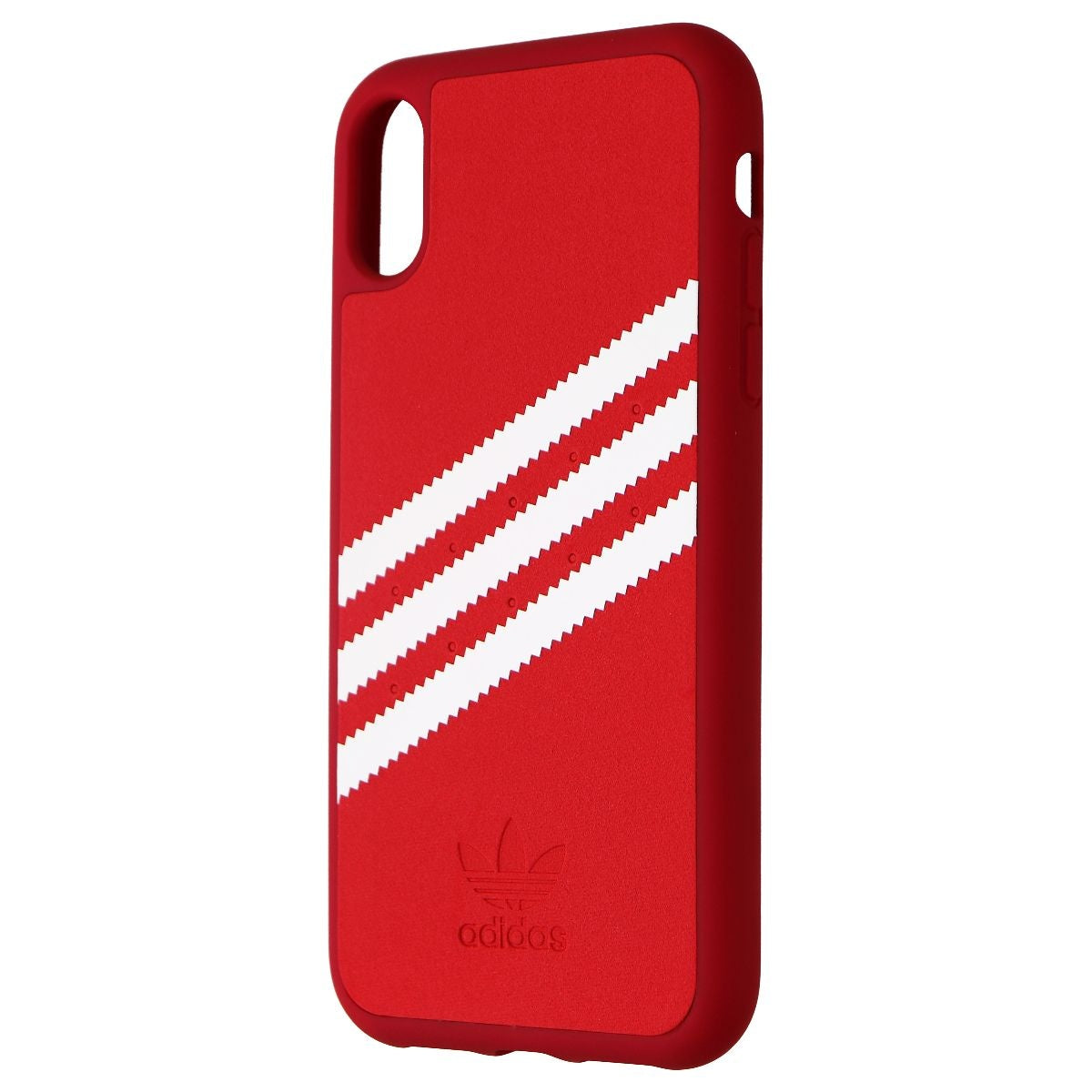 Adidas 3-Strips Snap Case for Apple iPhone XR Smartphones - Red/White Stripe - New