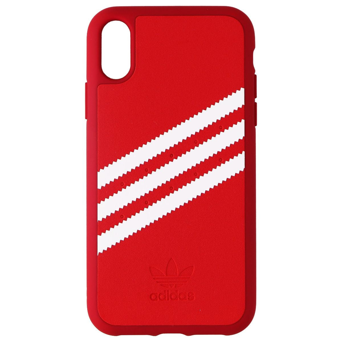 Adidas 3-Strips Snap Case for Apple iPhone XR Smartphones - Red/White Stripe - New