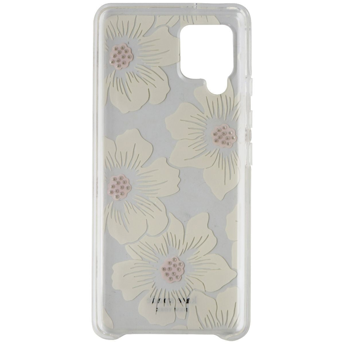 Kate Spade Hardshell Case for Samsung Galaxy A42 5G - Hollyhock Floral Clear - New