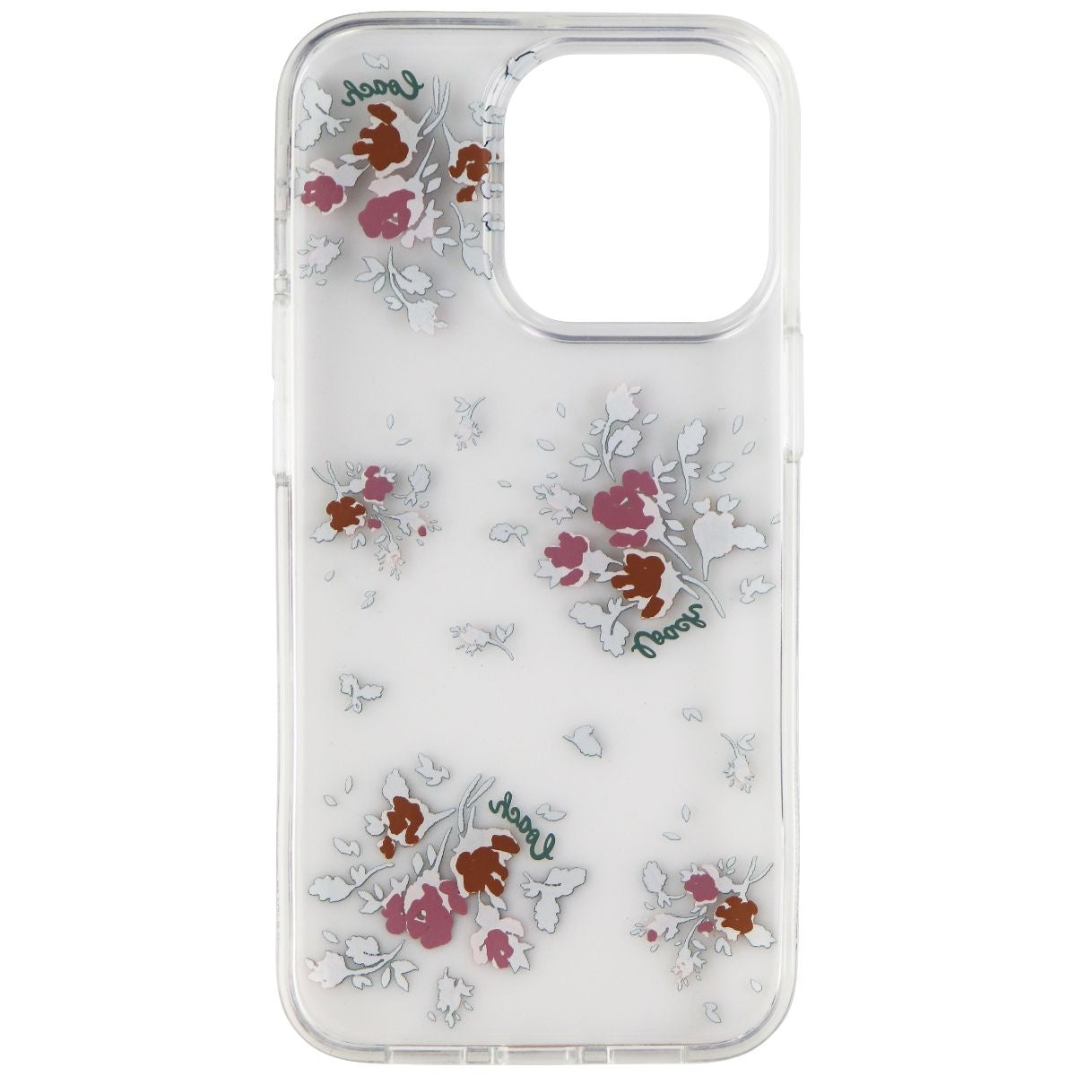 Coach Protective Hardshell Case for iPhone 13 Pro - Rose Bouquet/Clear - New