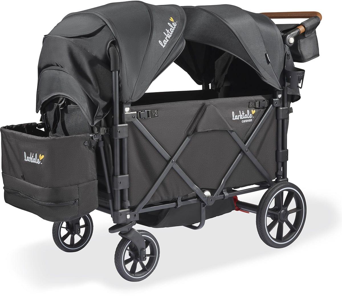 Larktale OPEN BOX Caravan V3 (2 Seater) Stroller Wagon - Byron Black
