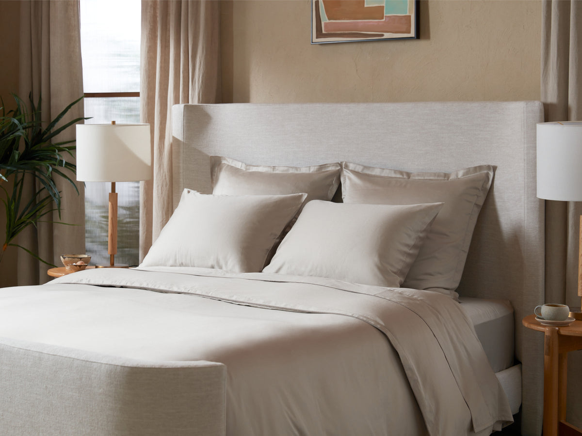 Sateen Pillowcase Set (Bone)