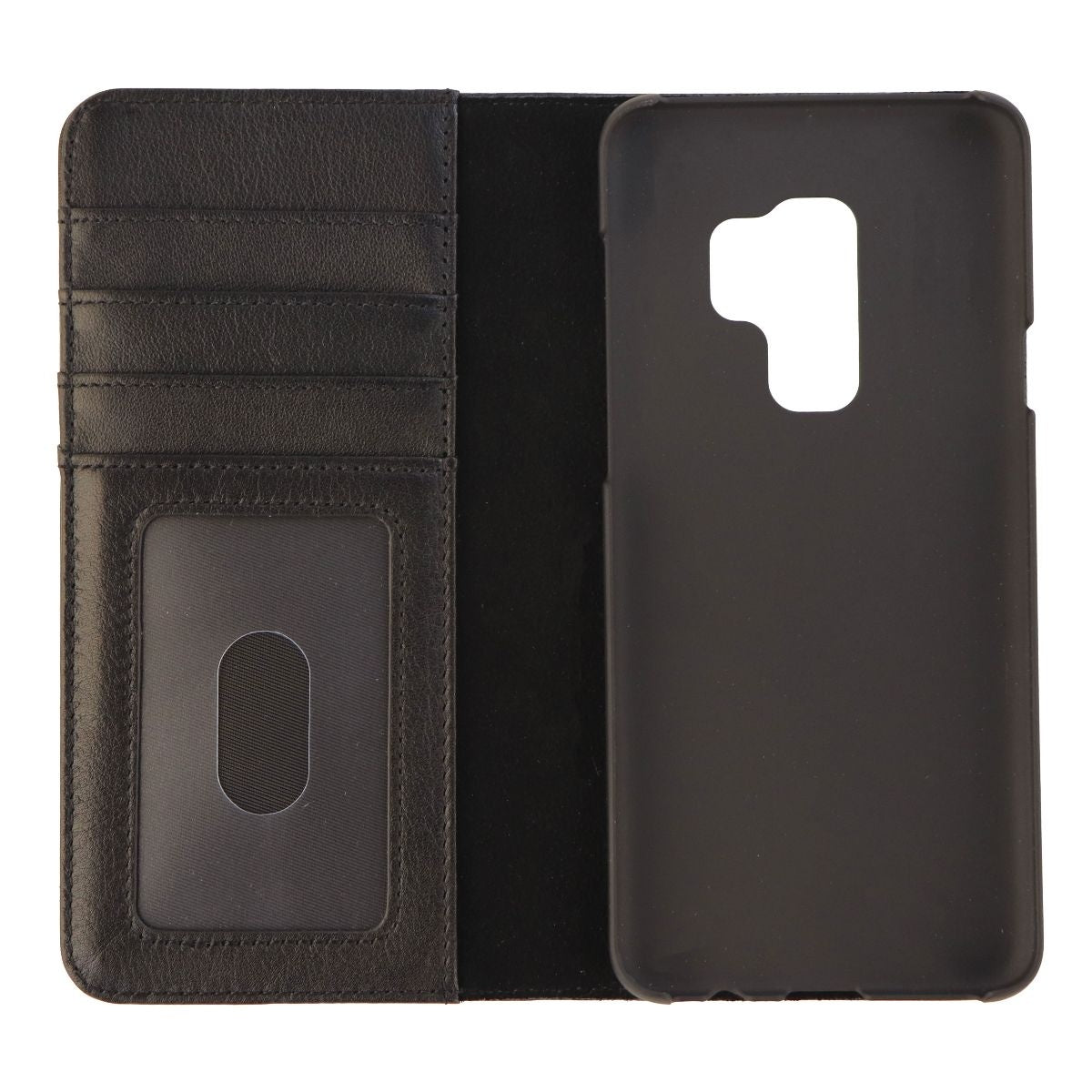 Case-Mate Wallet Folio Series Case for Samsung Galaxy S9+ (Plus) - Black Leather - New