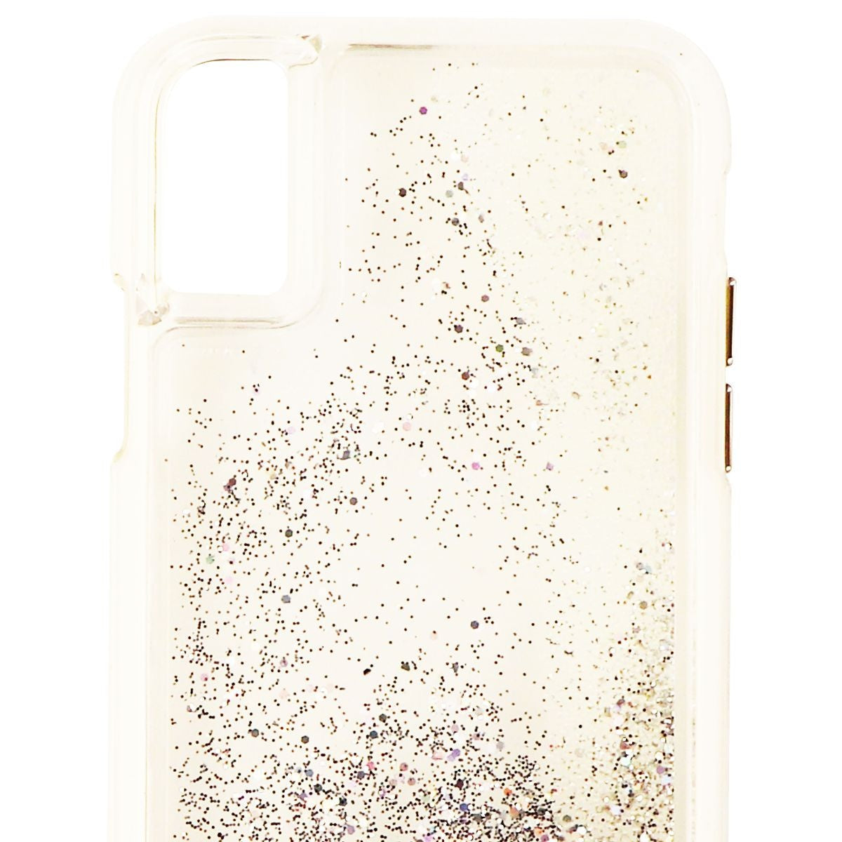 Case-Mate Waterfall Series Liquid Glitter Case for iPhone Xs & X - Clear/Silver - New