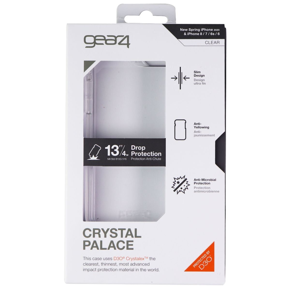 ZAGG Crystal Palace Series Case for Apple iPhone SE (2nd Gen) & 8/7 - Clear - New