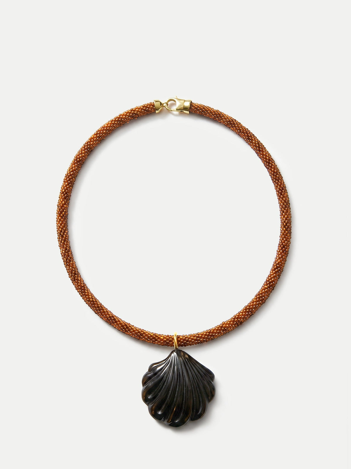 Scallop Shell Beaded Necklace