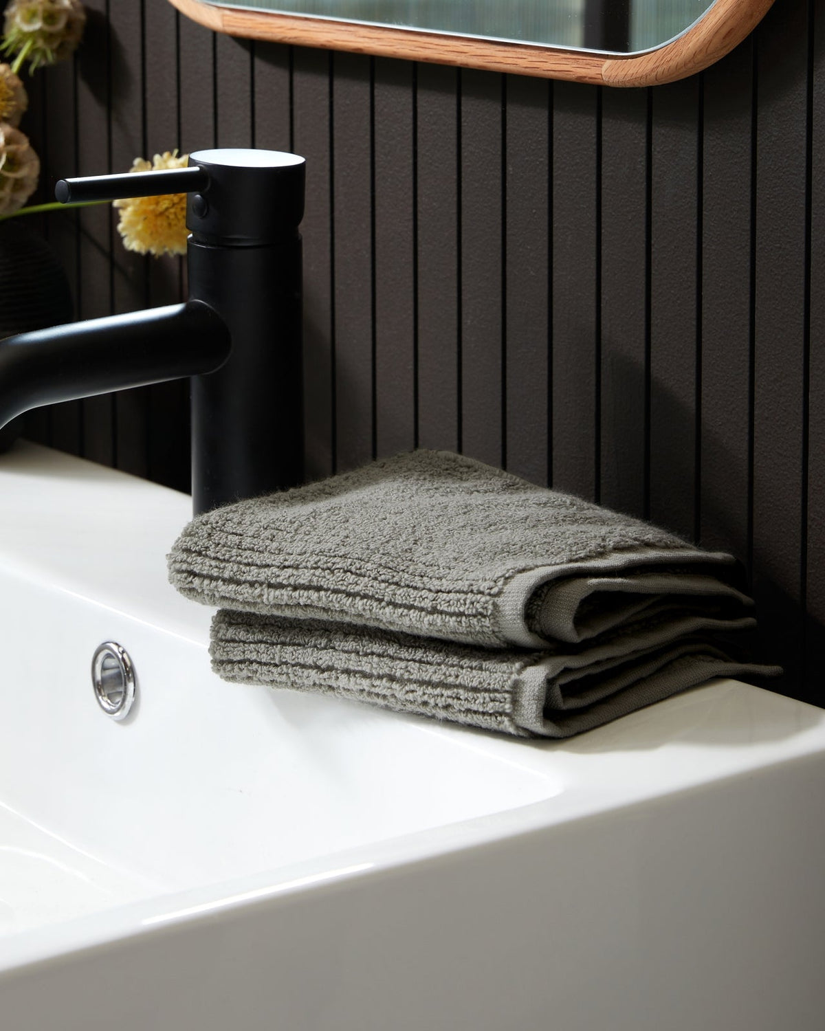 Soft Rib Towels (Moss)