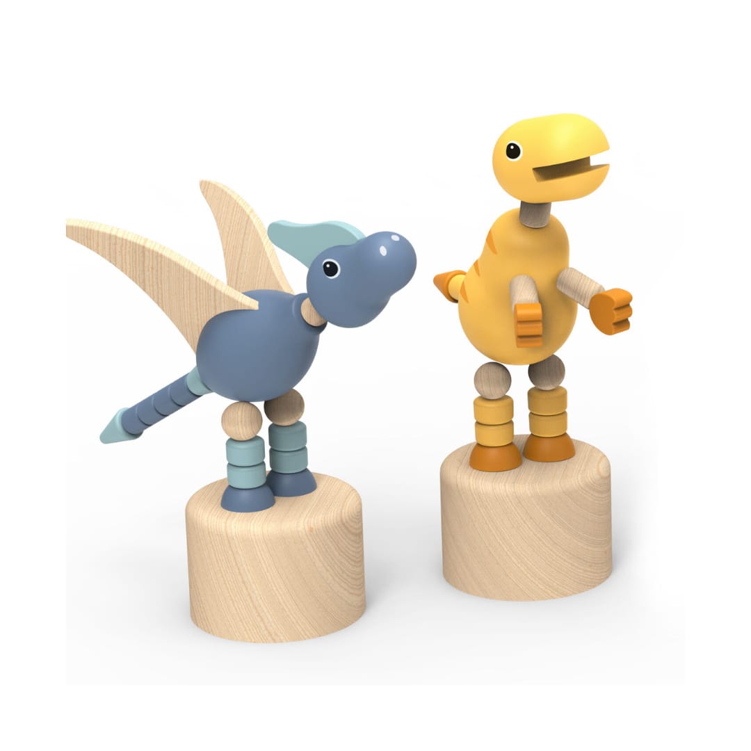 Speedy Monkey Dinosaur Pushing Puppet