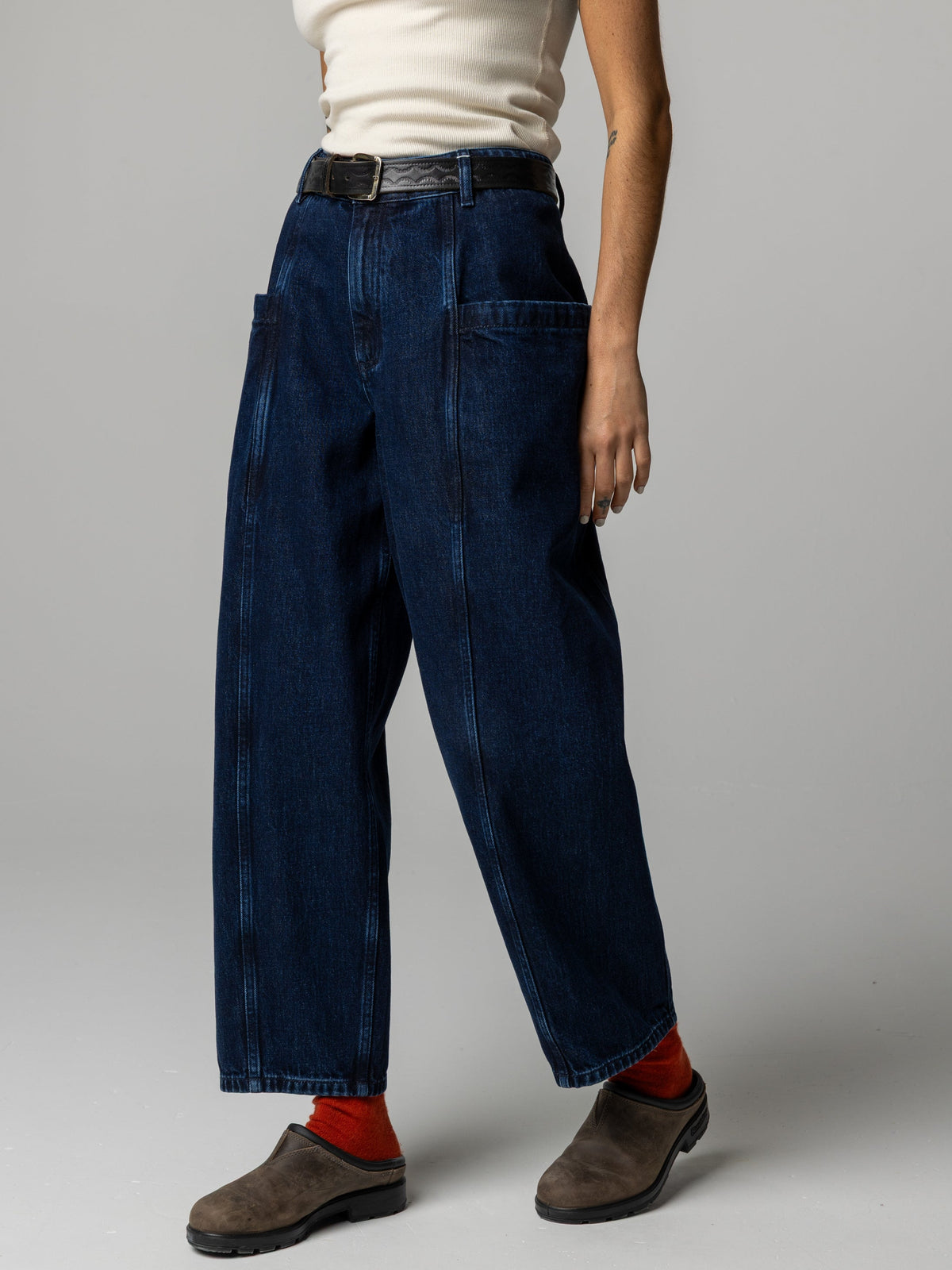 Women's Croft Workwear Denim Barrel Trouser