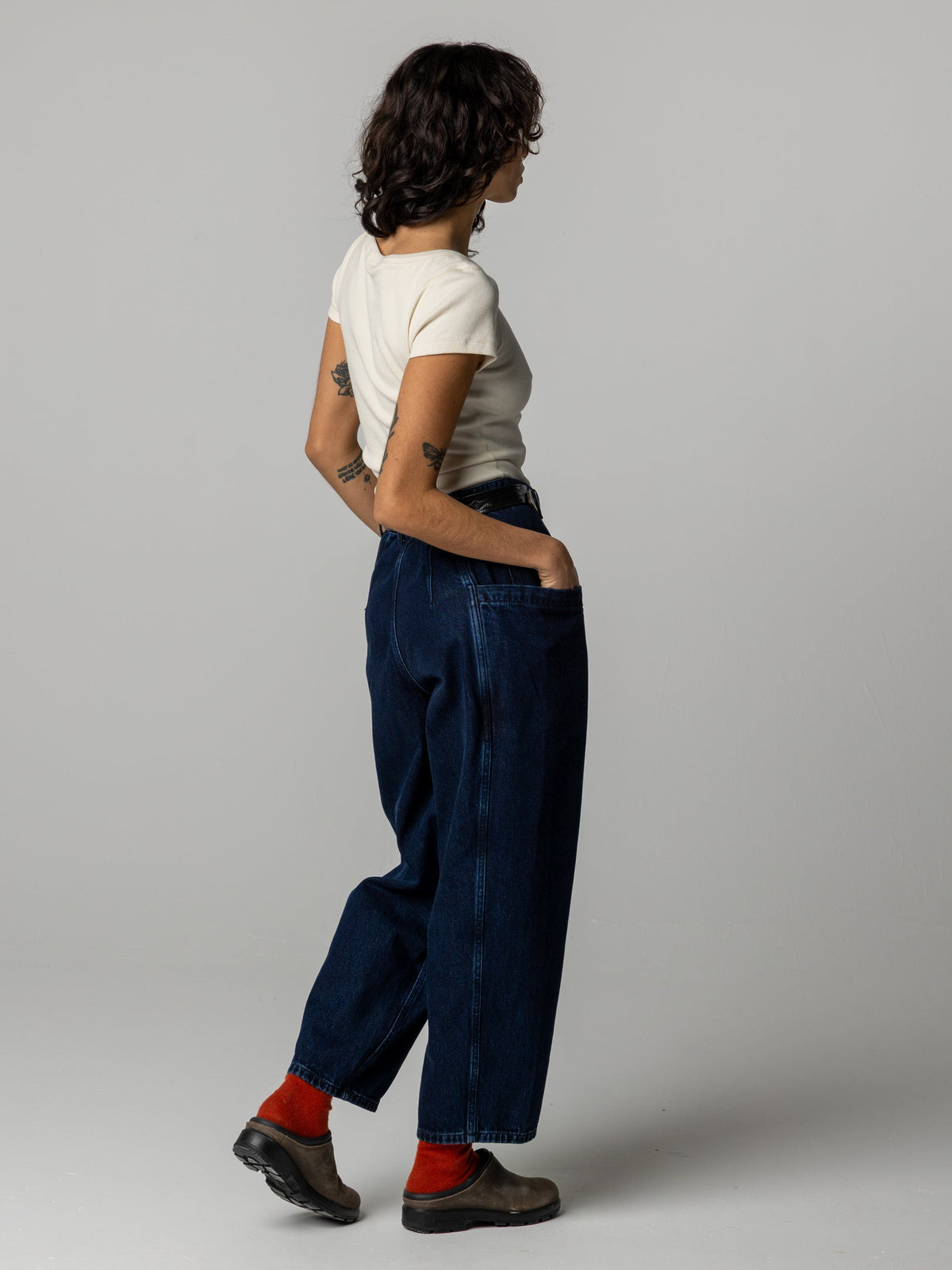 Women's Croft Workwear Denim Barrel Trouser