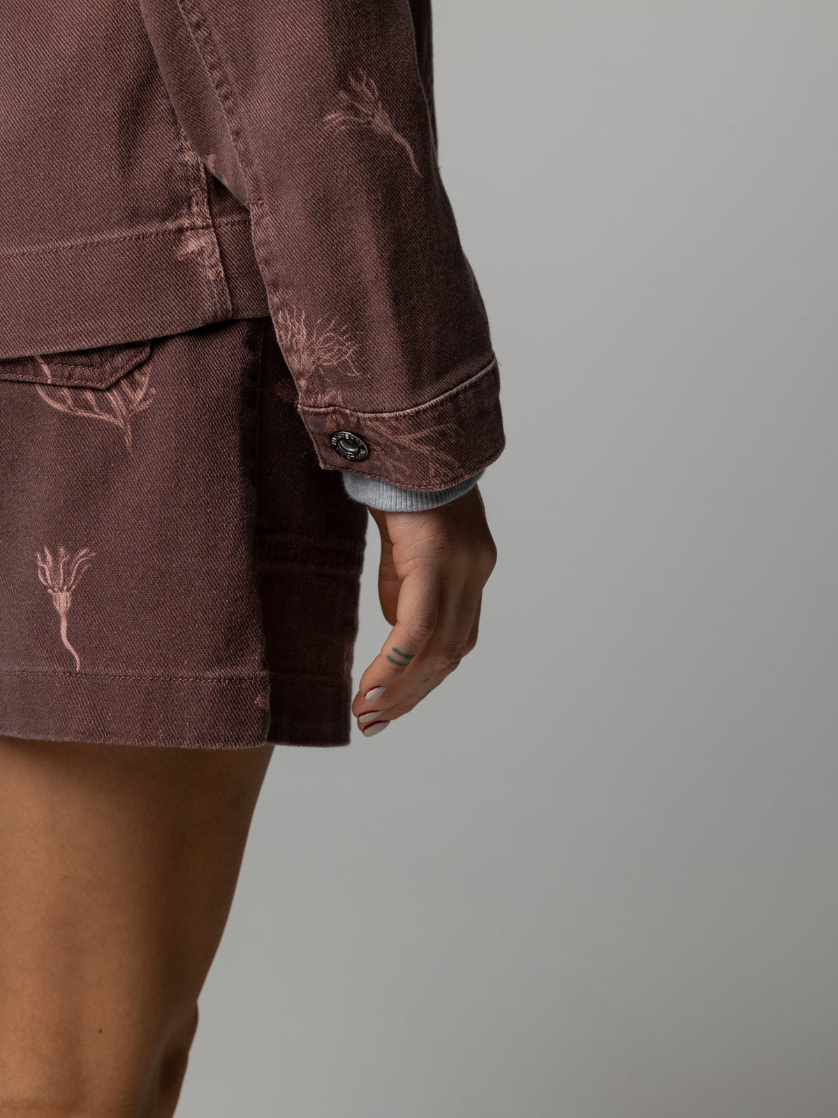 Women's Floral Marine Yarrel Printed Jacket