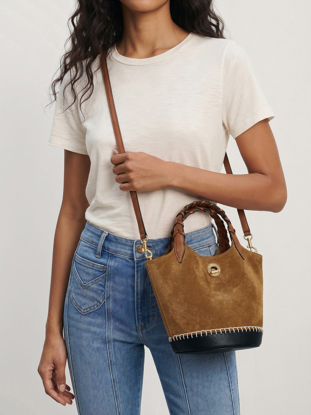 Suede Anchor Bag