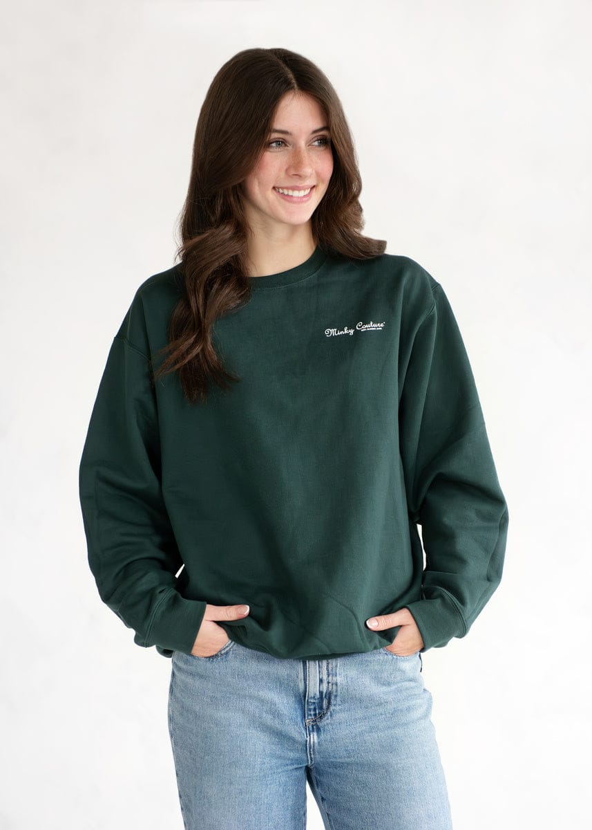 Minky Couture Sweatshirt - Pine