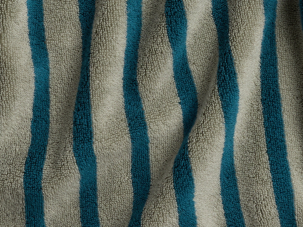 Terry Stripe Robe - FINAL SALE (Moss and Peacock)