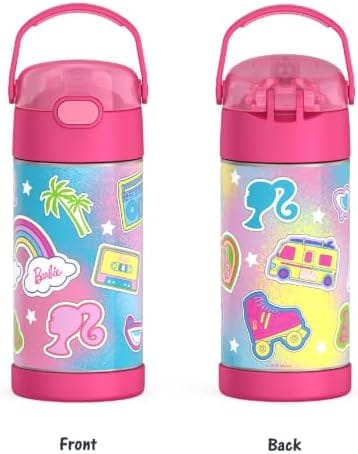 Thermos FUNtainer Vacuum Insulated Stainless Steel Straw Water Bottle