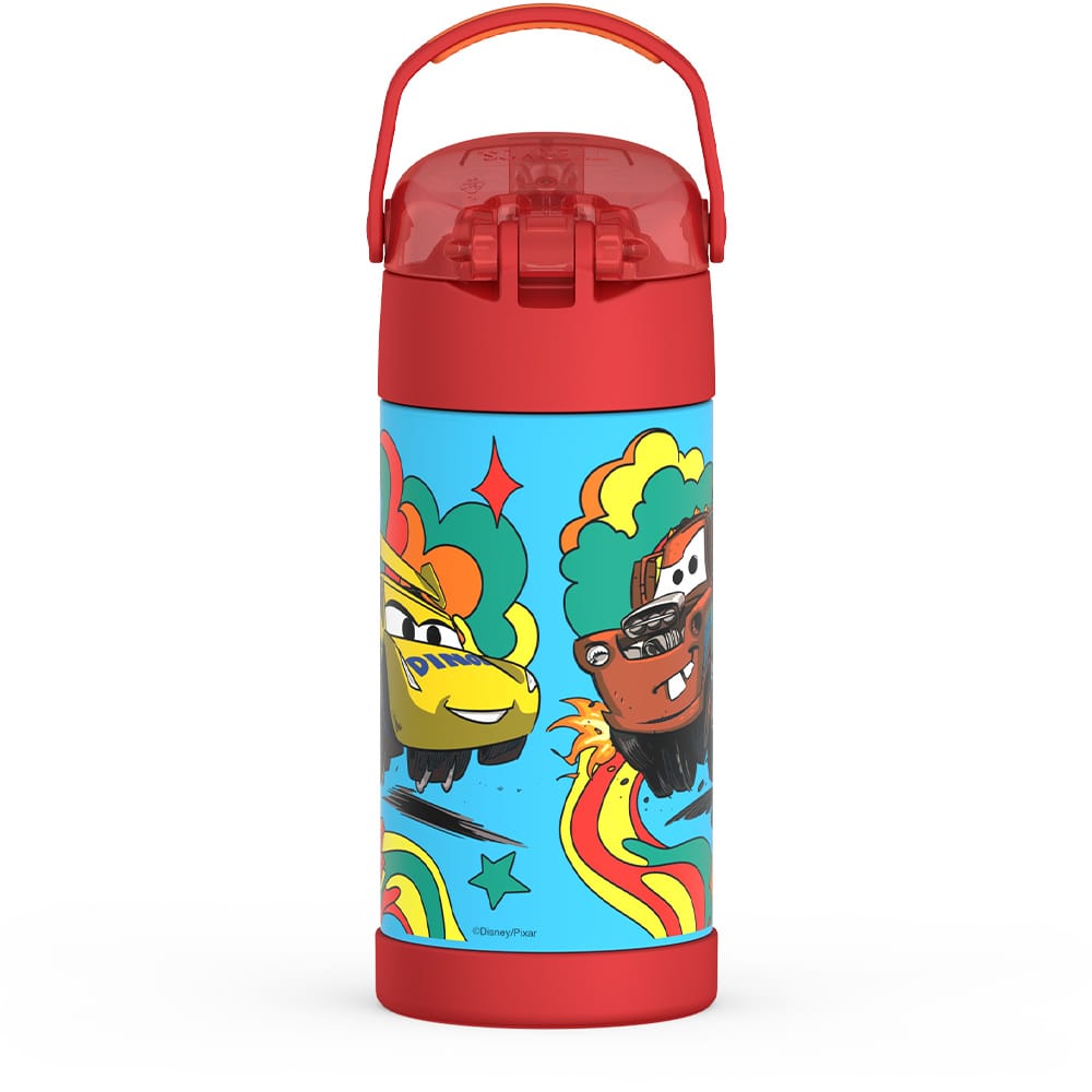 Thermos FUNtainer Vacuum Insulated Stainless Steel Straw Water Bottle