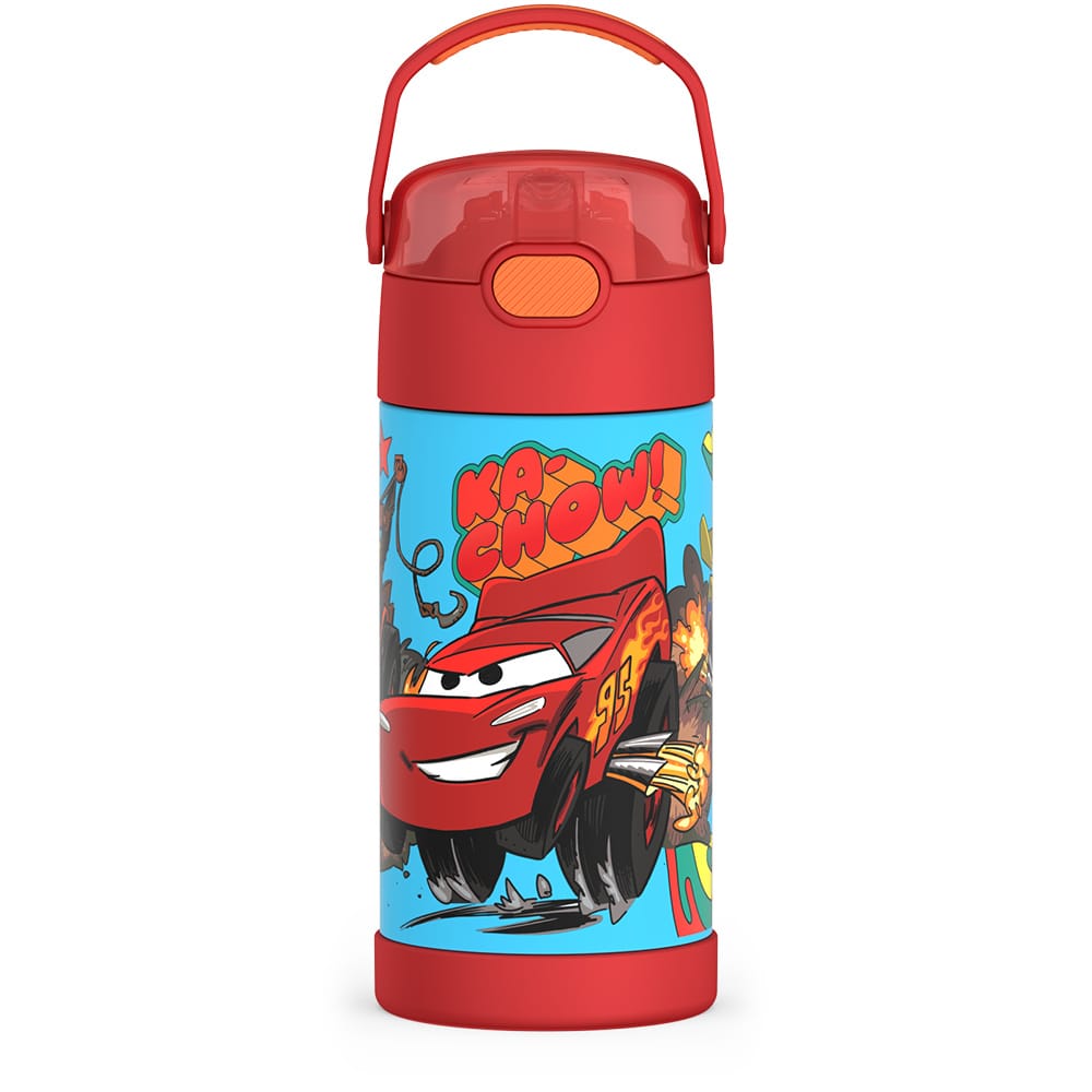 Thermos FUNtainer Vacuum Insulated Stainless Steel Straw Water Bottle