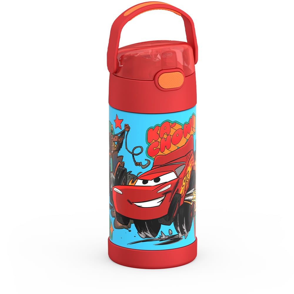 Thermos FUNtainer Vacuum Insulated Stainless Steel Straw Water Bottle