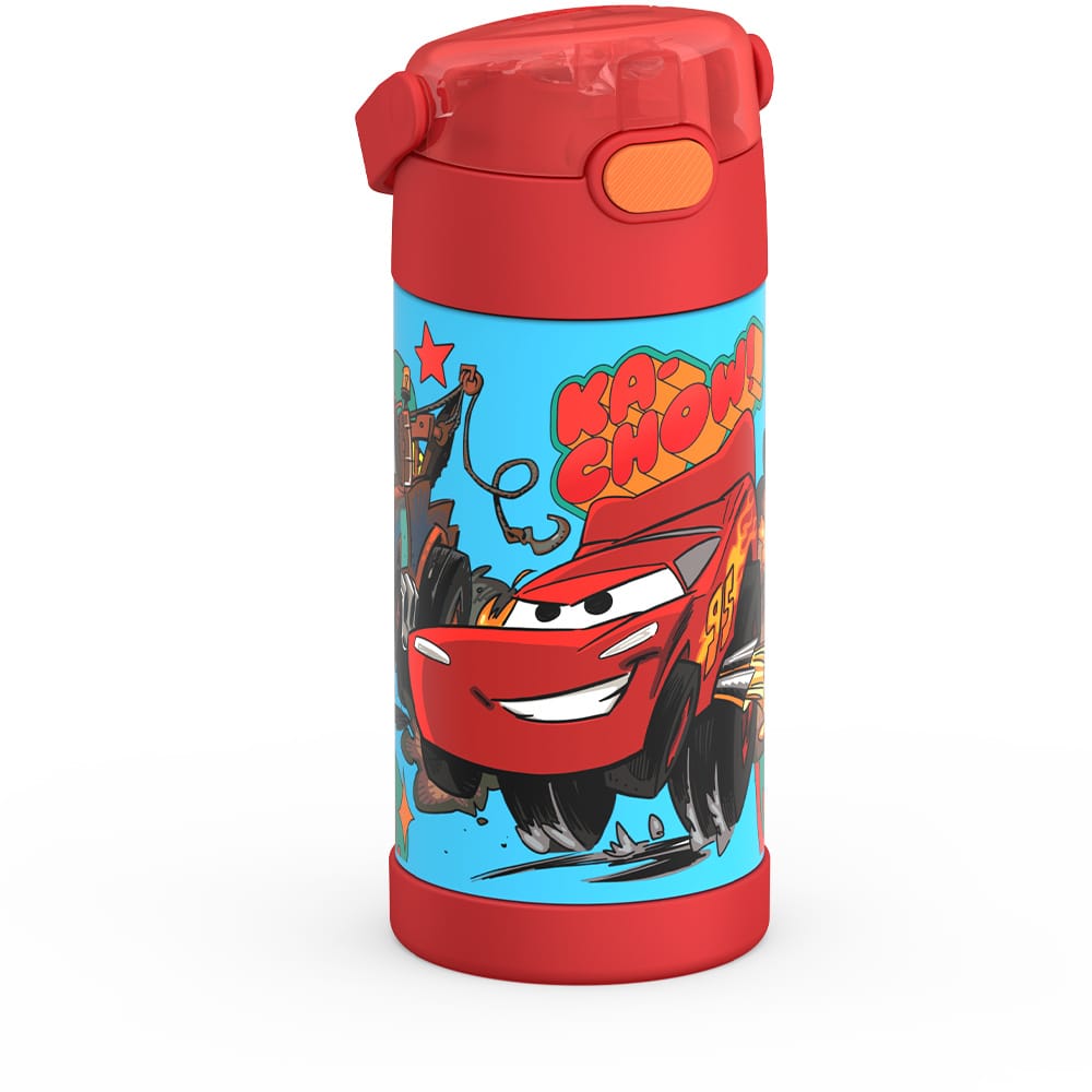 Thermos FUNtainer Vacuum Insulated Stainless Steel Straw Water Bottle
