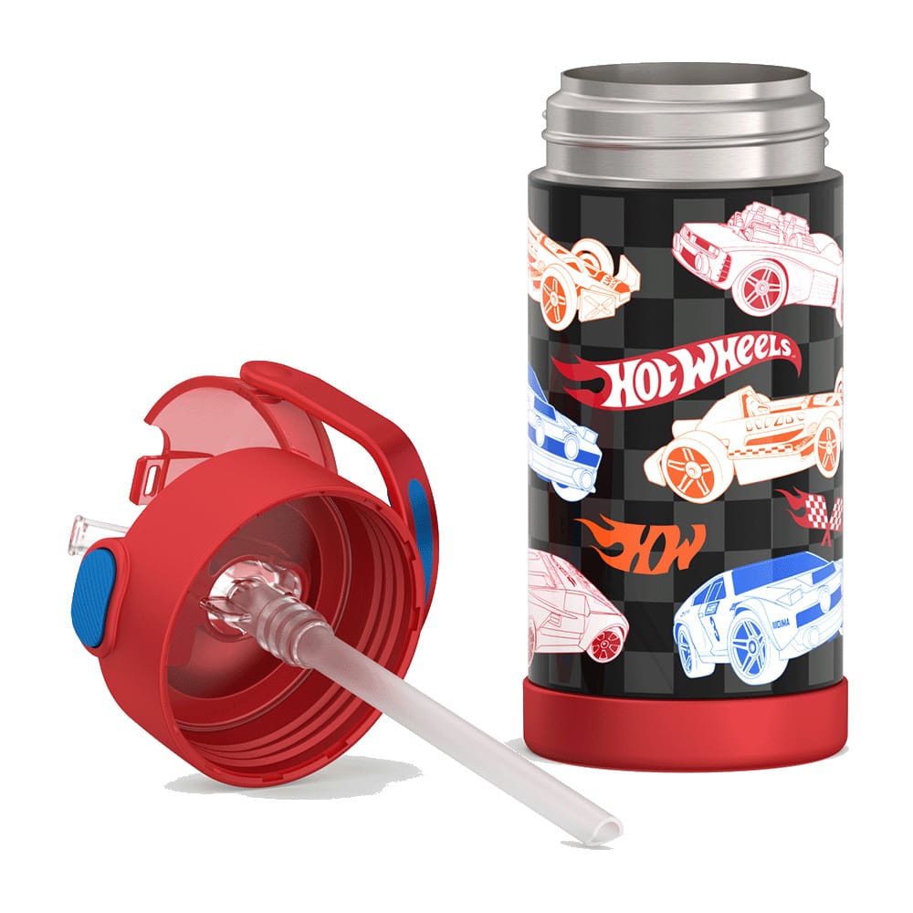 Thermos FUNtainer Vacuum Insulated Stainless Steel Straw Water Bottle